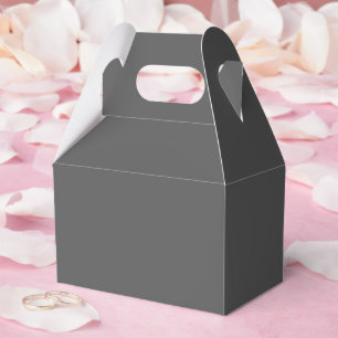 Create Your Own dark gray Custom Design Favour Box