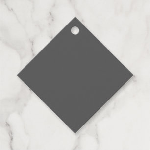 Create Your Own dark gray Custom Design Favour Tags