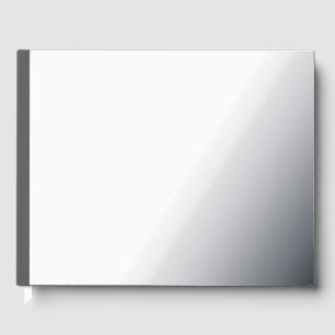 Create Your Own dark gray Custom Design Guest Book