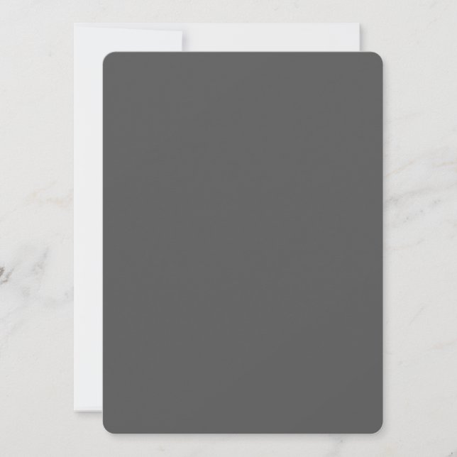 Create Your Own dark gray Custom Design Holiday Card (Front)