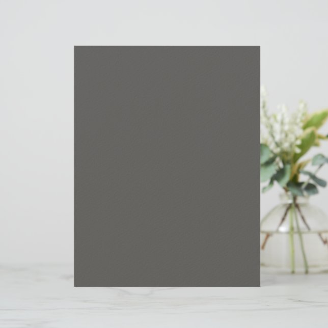 Create Your Own dark gray Custom Design Letterhead (Standing Front)
