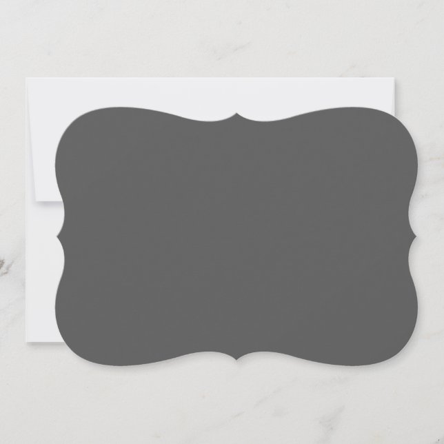 Create Your Own dark gray Custom Design Save The Date (Front)