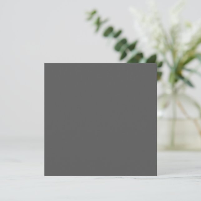 Create Your Own dark gray Custom Design Save The Date (Standing Front)