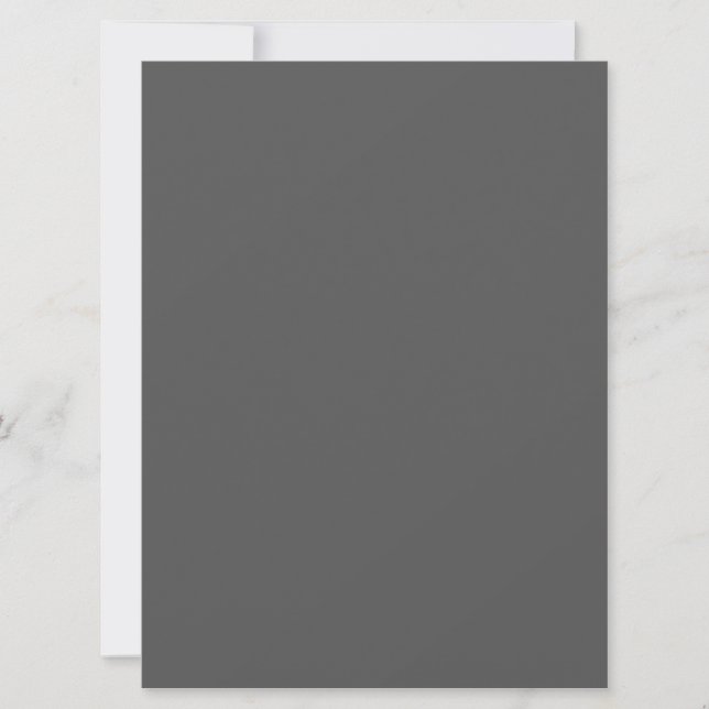 Create Your Own dark gray Custom Design Save The Date (Front)