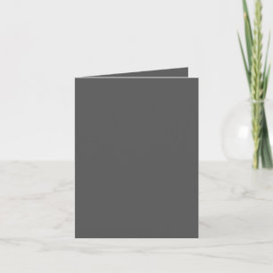 Create Your Own dark gray Custom Design Thank You Card