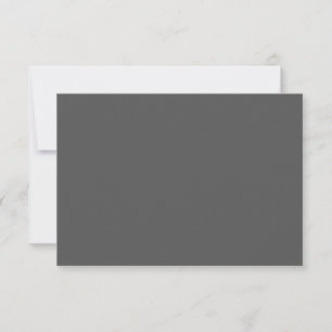 Create Your Own dark gray Custom Design Thank You Card
