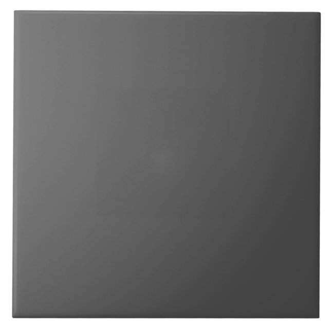 Create Your Own dark gray Custom Design Tile (Front)