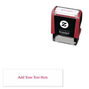 Create Your Own dark gray Custom personalized Self-inking Stamp
