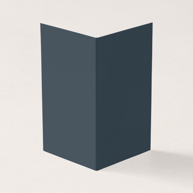 Create Your Own dark grey azure Folded Card (Outside)