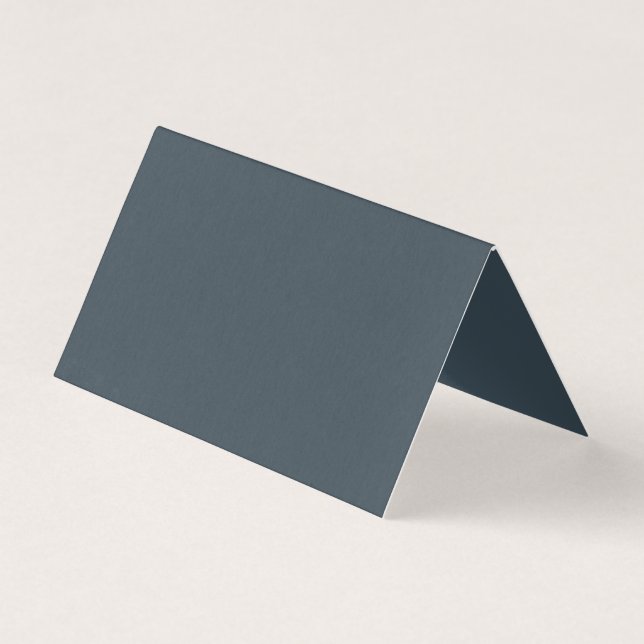 Create Your Own dark grey azure Folded Card (Front)