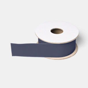 Create Your Own dark grey blue customisable Grosgrain Ribbon