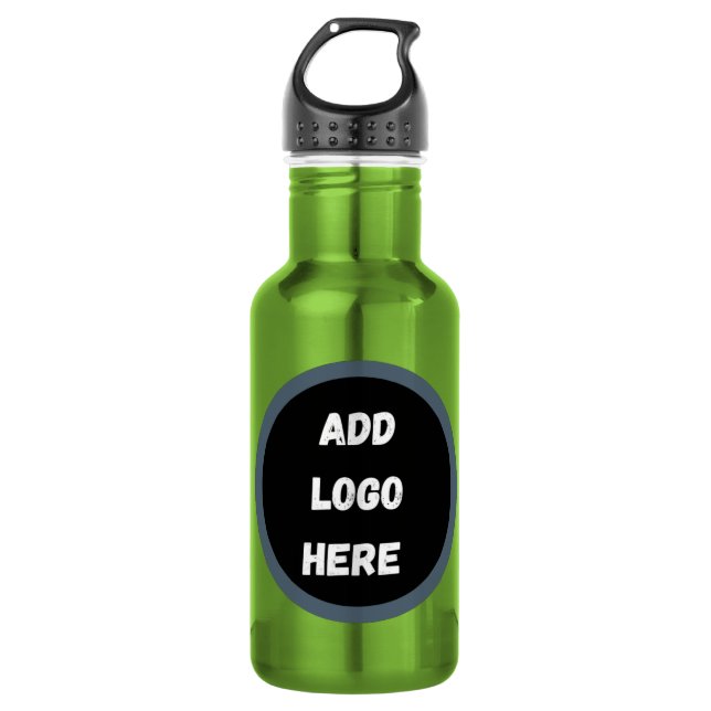Create Your Own dark grey blue personalised 532 Ml Water Bottle (Front)