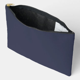 Create Your Own dark grey blue personalised Accessory Pouch