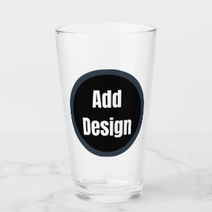 Create Your Own dark grey blue personalised Glass