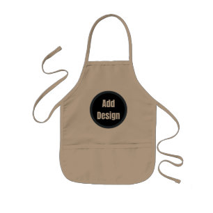 Create Your Own dark grey blue personalised Kids Apron