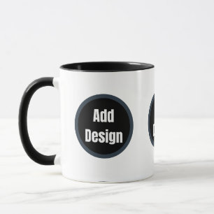 Create Your Own dark grey blue personalised Mug
