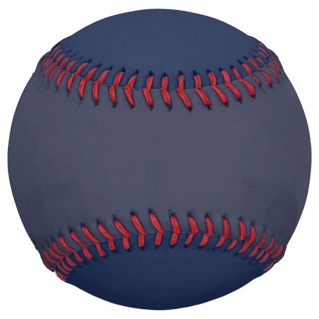 Create Your Own dark grey blue personalised Softball (Front)