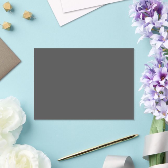 Create Your Own dark grey Custom Design Acrylic Invitations (Insitu (Wedding))