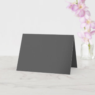 Create Your Own dark grey Custom Design Card