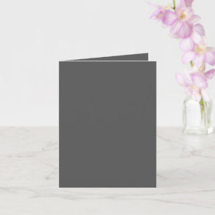 Create Your Own dark grey Custom Design Card