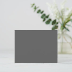 Create Your Own dark grey Custom Design Postcard