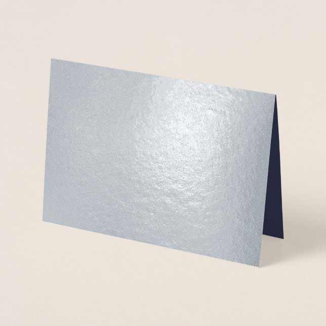 Create Your Own dark grey Custom personalised Foil Card (Front)