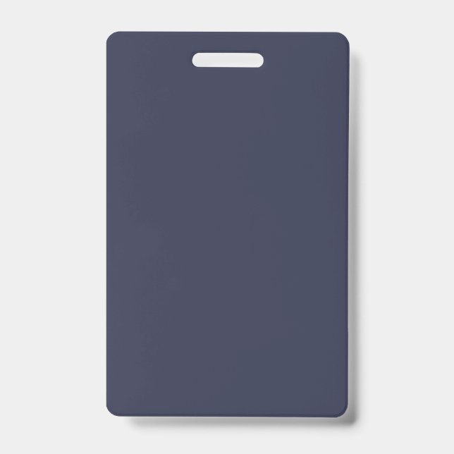 Create Your Own dark grey Custom personalised ID Badge (Front)