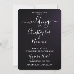 Create Your Own - Dark Minimalist Invitation