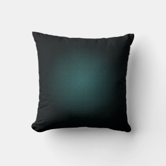 Create Your Own - Dark Spotlight Background Teal Cushion