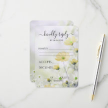 Create Your Own Delicate Yellow Flowers Wedding