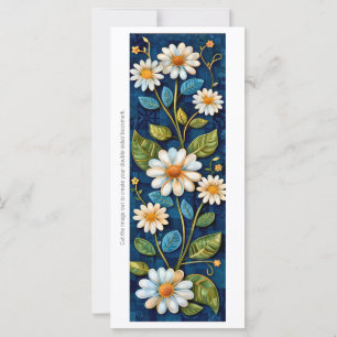 Create Your Own Denim Daisies Bookmark Card
