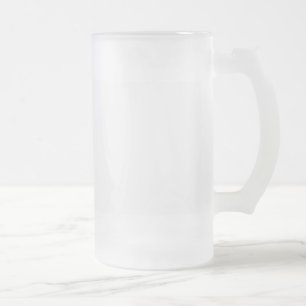 Create Your Own Design 16oz Frosted Glass Beer Mug