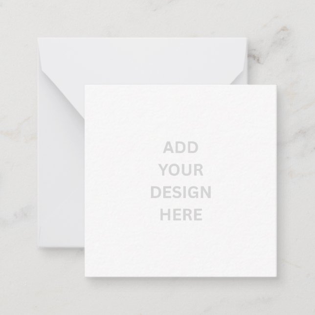 Create Your Own Design 2.5"x2.5" Note Card (Front)