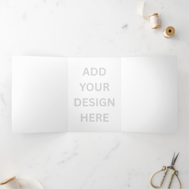 Create Your Own Design 5"x7" Trifold Holiday Card (Inside)