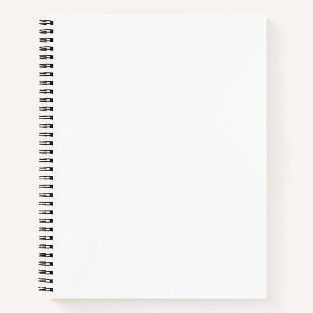 Create Your Own Design 8.5" x 11" Softcover Notebook (Front)