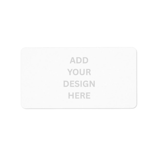 Create Your Own Design Address Label (Front)