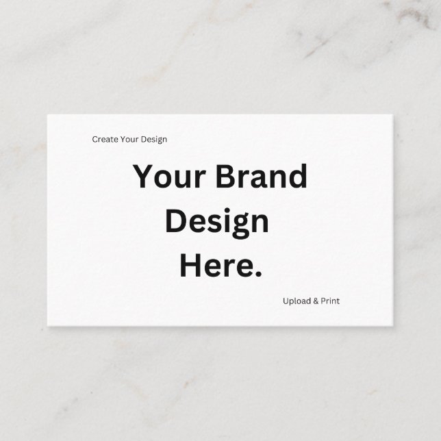 Create Your Own Design and Print Business Card (Front)