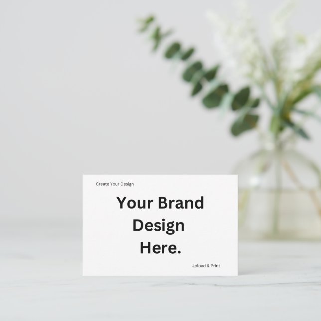 Create Your Own Design and Print Business Card (Standing Front)