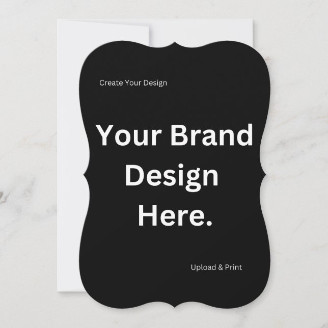 Create Your Own Design and Print Flat Card (Front)