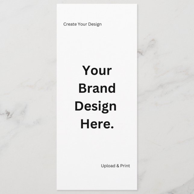 Create Your Own Design and Print Flat Menu (Front)