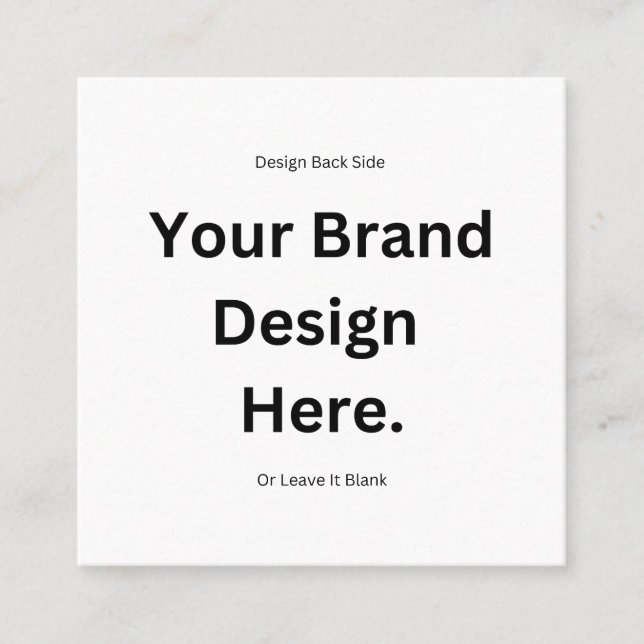 Create Your Own Design and Print Loyalty Card (Front)
