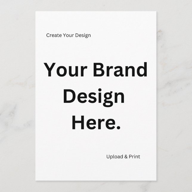 Create Your Own Design and Print Menu (Front)