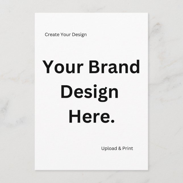 Create Your Own Design and Print Menu (Front)