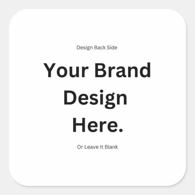 Create Your Own Design and Print Sticker (Front)