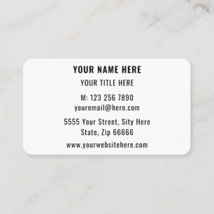 Create Your Own Design Business Card Template