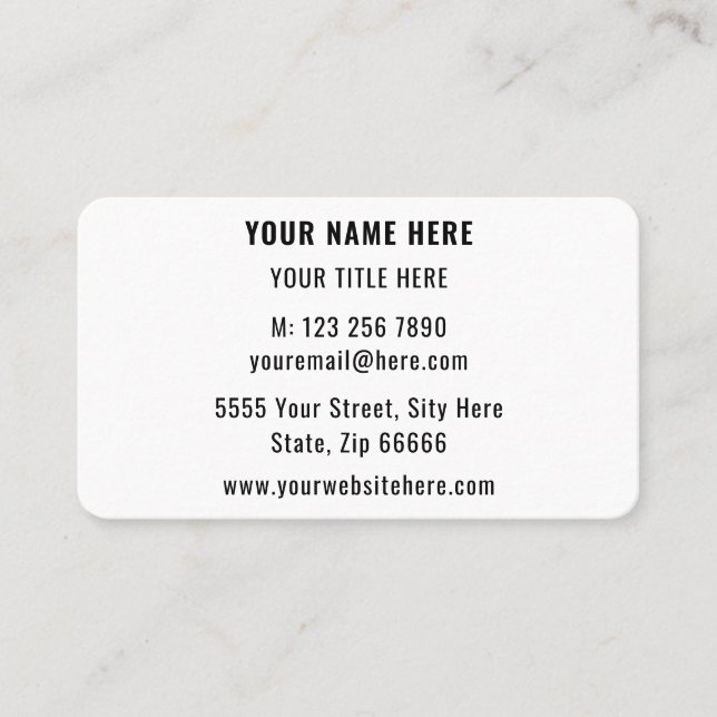 Create Your Own Design Business Card Template (Front)