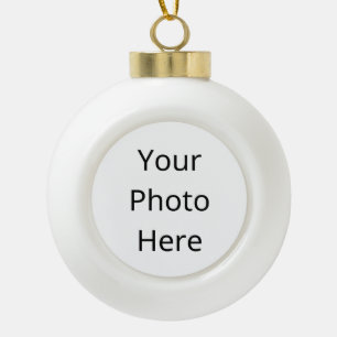 Create your own design ceramic ball christmas ornament