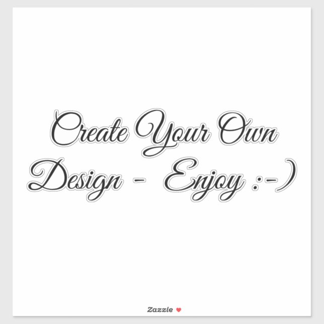 Create Your Own Design Custom-Cut Vinyl Sticker (Sheet)