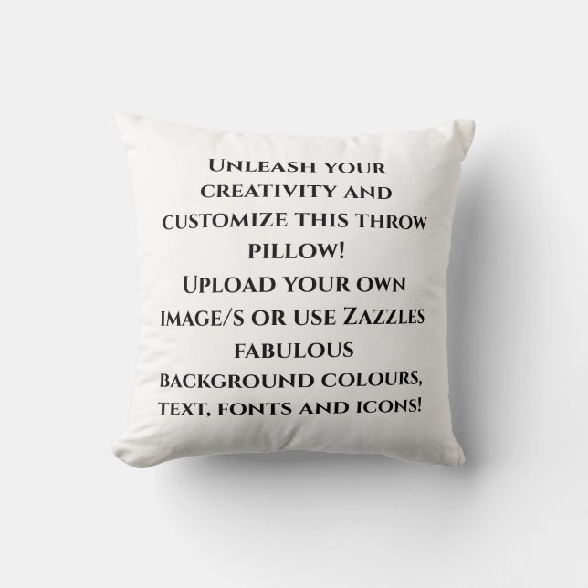 Create Your Own Design Custom Personalised Cushion (Front)