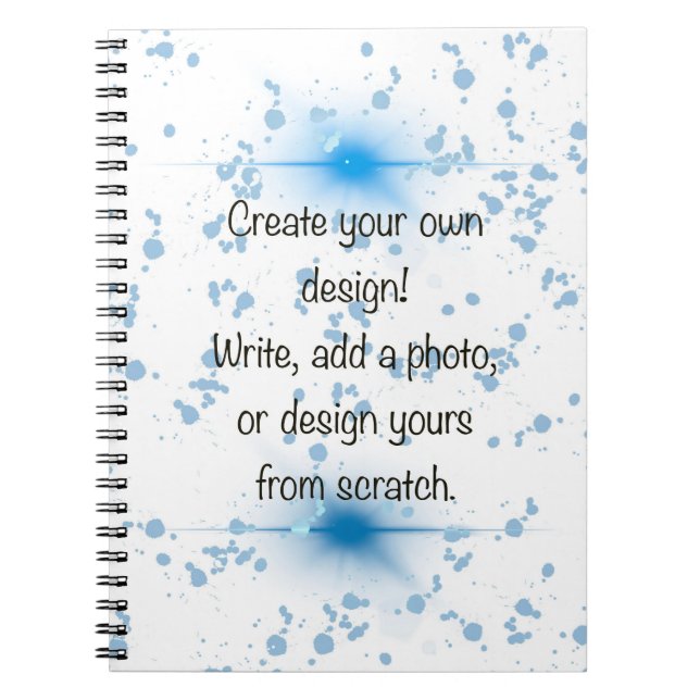 Create Your Own Design Custom Photo & Text Spiral  Notebook (Front)